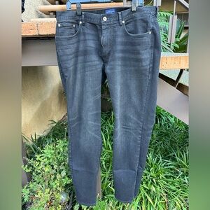 Proper Cloth Washed Black Japanese Denim 11oz Jeans 36 x 32.5 slim straight fit